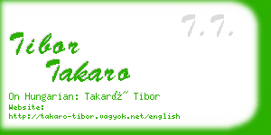 tibor takaro business card